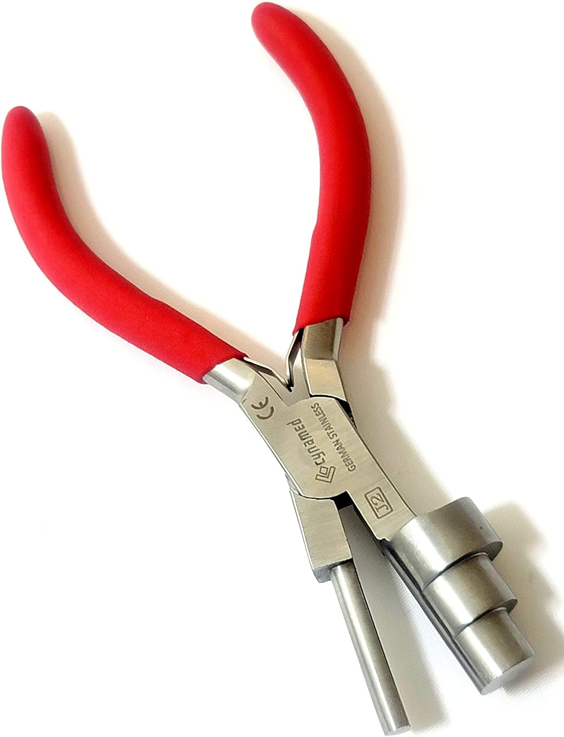 German Heavy Duty Bail Making Pliers -BIG WRAPPER LOOPING, WIRE WORKING,13MM, 16MM, 20MM LOOP, WIRE WRAPPING JEWELRY-WITH NON-SLIP COMFORT GRIP HANDLE - Crafty Corner