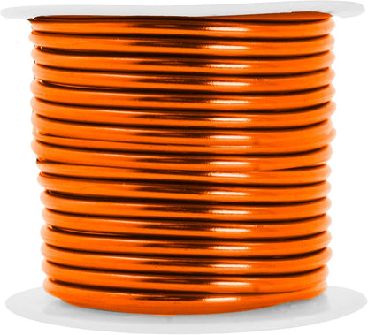 Mandala Crafts 10 Gauge Anodized Aluminum Craft Wire for Jewelry Making - 32 FT Colored Flexible Orange Wire - Bendable for Bonsai Armature Crafting Sculpting - Crafty Corner