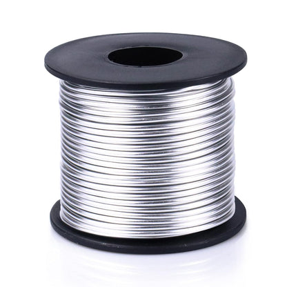 Aluminum Craft Wire, 32.8 Feet 3.0 mm/ 8 Gauge Silver Bendable Soft Metal Aluminum Wire Roll Bulk for DIY Crafts Sculpting Jewelry Making