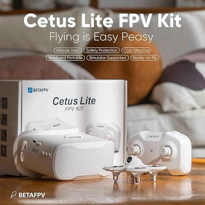BETAFPV Cetus Lite FPV Drone Kit for Kids, with Altitude Hold Self Protection Function 2 Speed Modes Support Simulator Ready to Fly Kit for FPV Beginners to Start Flying Indoor Outdoor- Frsky D8