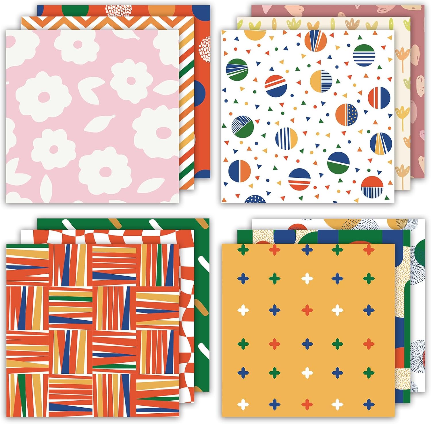 24 Sheets 12 Designs Scrapbook Paper Pad,6"×6” Single-Sided Decopodge Craft Cardstock Paper,Scrapbooking DIY Decorative Background Cardmaking Supplies.Sweet Love - Crafty Corner