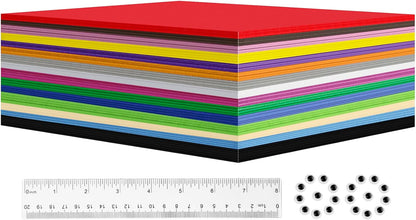 60 Pack EVA Foam Sheets, 12 x 8 Inch, 1mm Thick, Assorted 15 Colors Crafting Sponge Foam Paper for School Scrapbooking and DIY Craft Projects - Crafty Corner