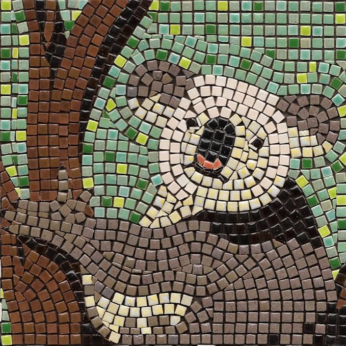 Handmade Mosaics Made Easy with Our Adult Mosaic Craft Kit, Square 7inch (20cm) Koala