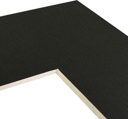 Craig Frames B404 Pre-cut Mat Board for 19x25 Print, 22x28, Textured Black