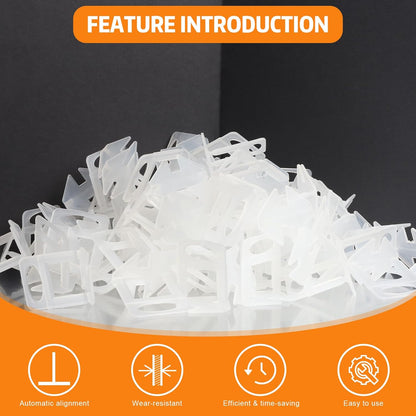 DGSL Tile Leveling System, 2000-Piece 1/16" Tile Spacers Clips Tile Tools, Tile Installation Tools for Professional Ceramic Tile and Stone Installation