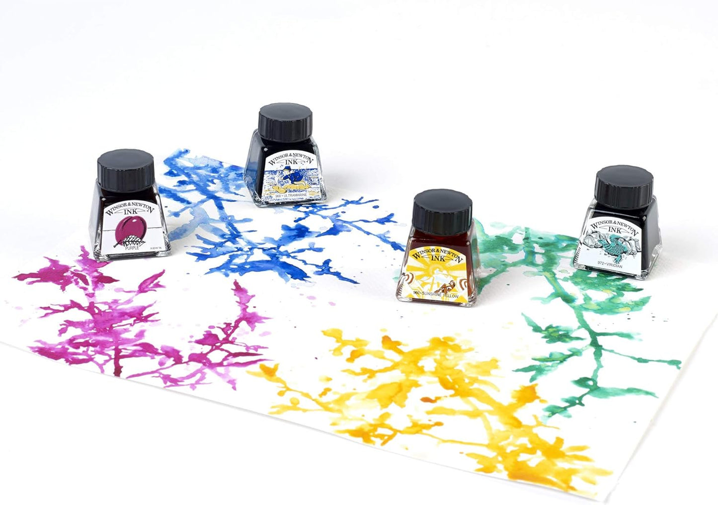 Winsor & Newton Specialty Ink, Black, 14ml Bottle - Crafty Corner