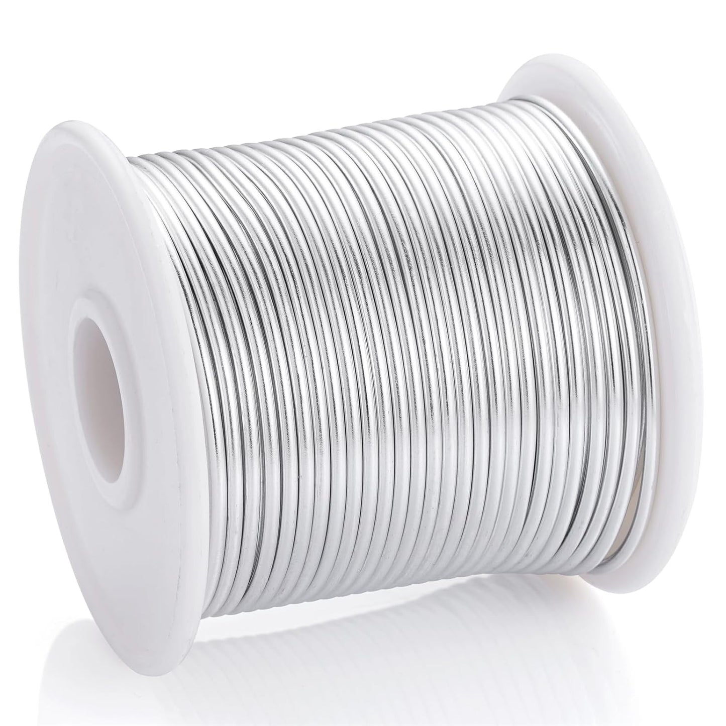 12 Gauge Sliver Aluminum Craft Wire (105FT) - Anodized for Jewelry Making, Beading Floral, Plant Gardening, Sculpting & Modeling Craft Wire (Sliver #1, 2mm) - Crafty Corner