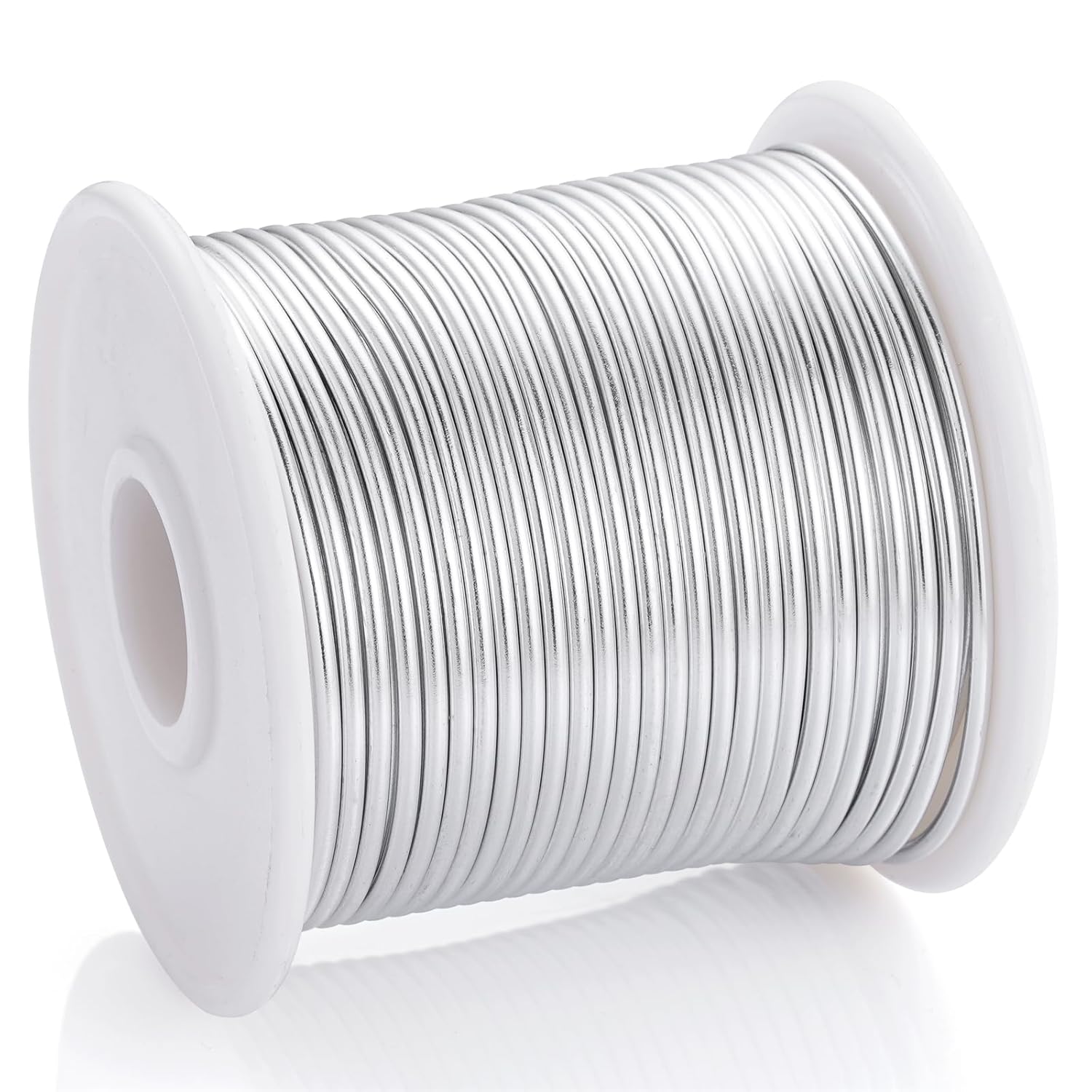 12 Gauge Sliver Aluminum Craft Wire (105FT) - Anodized for Jewelry Making, Beading Floral, Plant Gardening, Sculpting & Modeling Craft Wire (Sliver #1, 2mm) - Crafty Corner