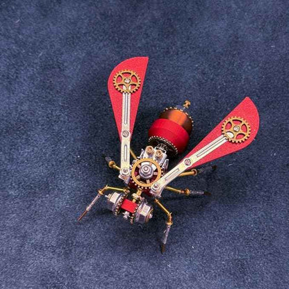 3D DIY Gear Predator A Metal Puzzle Kits, 120PCS Mechanical Snail Metal Steampunk Insect Model Kit, Creative Collectible Display Piece for Adults