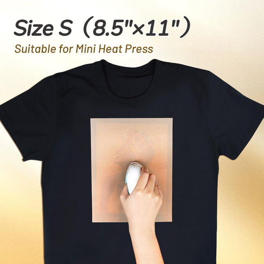 TransOurDream 3 Pack PTFE Teflon Sheets Size S 8.5 x 11" for Mini Heat Press Heat Resistant Craft Mat Sublimation Paper and Heat Transfer Paper Reusable