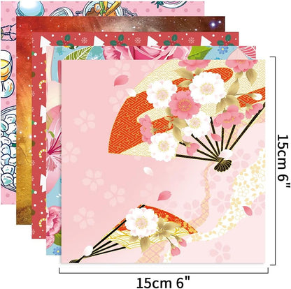 10 Different Packs Full Collection Origami Paper Kit 6 Inch Square Double Sided Color Vivid Colors Creation Easy Fold Paper Set Hand Crafts Paper Arts Creativity - Crafty Corner