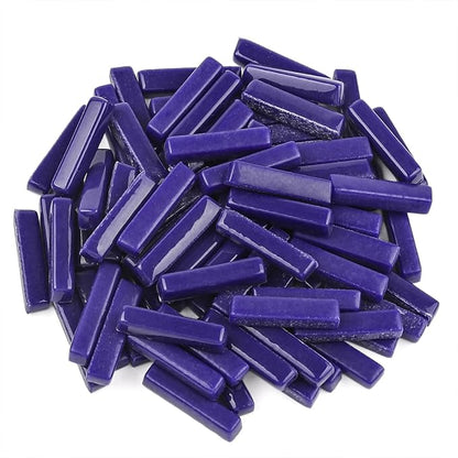 Youway Style Strips Mosaic Tiles for Crafts Bulk,150g Blue Mosaic Glass Pieces for Crafts DIY Spring Mosaic Art Decor,Mosaic Kit Supplies