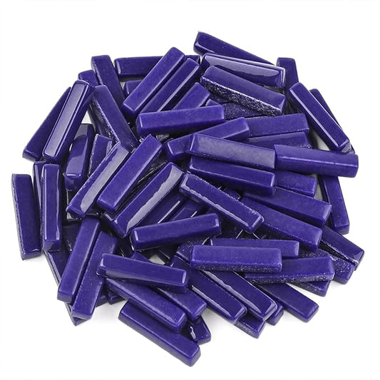 Youway Style Strips Mosaic Tiles for Crafts Bulk,150g Blue Mosaic Glass Pieces for Crafts DIY Spring Mosaic Art Decor,Mosaic Kit Supplies