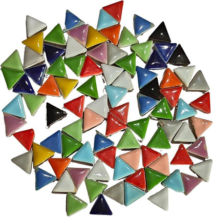 PINUO&KE 0.99 lb Mosaic Tiles for Crafts Bulk, Mosaic Ceramics Pieces for Garden Crafts Kits DIY Mosaic Art Decor