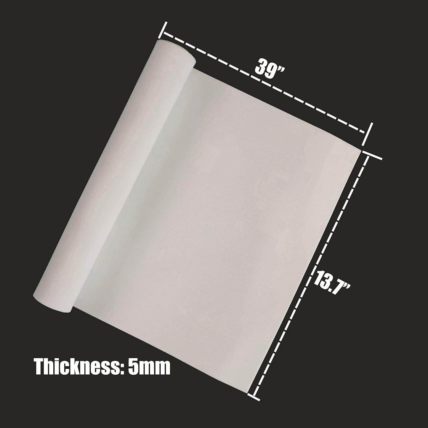 OISAKLD EVA Foam 2mm-10mm 13.7"×39" Craft Foam Sheet 74 kg/m³ Cosplay Foam for Craft Model Cosplay 5mm - Crafty Corner
