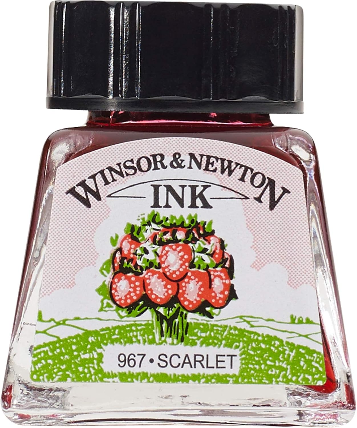 Winsor & Newton Drawing Ink, 14ml Bottle, Scarlet - Crafty Corner
