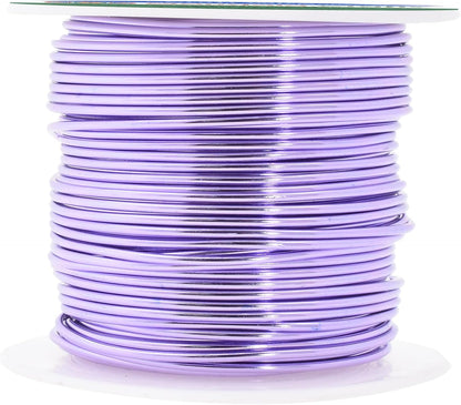 Mandala Crafts 16 Gauge Anodized Aluminum Craft Wire for Jewelry Making - 100 FT Colored Flexible Lavender Wire - Bendable for Bonsai Armature Crafting Sculpting - Crafty Corner