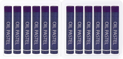 PATIKIL Purple Oil Pastels, 12Pcs Soft Oil Crayons Creamy Pastels Stick Art Supplies for Art Painting Drawing Blending Graffiti for Artists Beginners