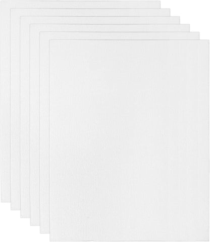 PATIKIL 12x16 Canvas Boards for Painting, 6 Pack 100% Cotton Square Triple Primed Stretched Blank Art Canvas Panel Bulk Thin for Acrylic, Oil, Tempera Paints, White
