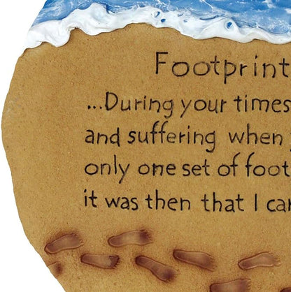 Spoontiques - Garden Décor - Footprints Stepping Stone - Decorative Stone for Garden