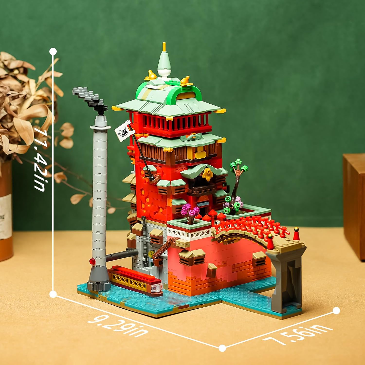 Flowers Japanese Castle House Building Kit Compatible with Lego Sets for adutls,Creator Architecture Building Model Set for Girls 8-14 Years Up Movie Lover 1826 pcs - Crafty Corner