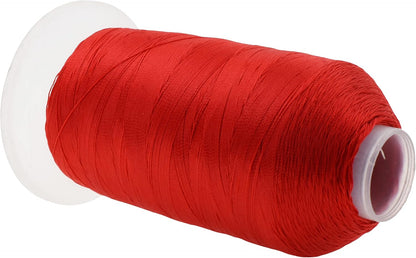 Mandala Crafts Brown Navy Blue Yellow Red Heavy Duty Thread - 6000 Yds Tex 90 Thread - Bonded Polyester Thread Outdoor Marine Upholstery Threads