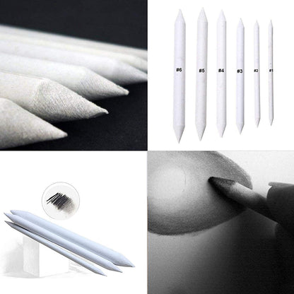 Cettkowns 36 Pieces Artist Blending Stump and Tortillion Art Blenders for Student Sketch Drawing