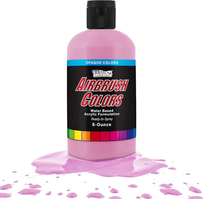U.S. Art Supply Opaque Lavender Acrylic Special Effects Airbrush Paint - 8oz Ready to Spray Air Brush Paint for Nails, Models, Fabric - Water-Based Air Brush Painting