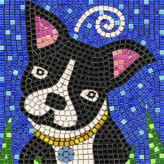 Adult Mosaic Crafts Project Kits: Get Creative and Have Fun, Square 7inch (20cm) Dog