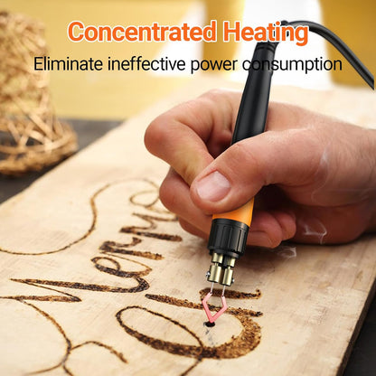 Preciva 935 Dual Handle Wood Burning Kit - Professional Pyrography Tool with 20 Wire Nibs & Pen Holder | Adjustable Temp 482~1382℉ | for Wood Burning, Leather Craft, Art Designs - Crafty Corner