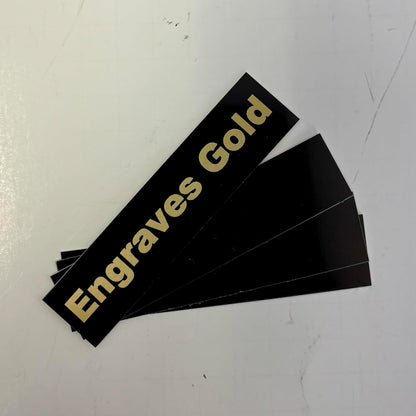 Blank Metal Plates for Laser Engraving - 4 Pack | Aluminum Sheets 0.020" Thick | CO2, Diode, Fiber Laser Compatible | Multiple Sizes & Colors (Black (engraves gold), 2x6.25 inch)