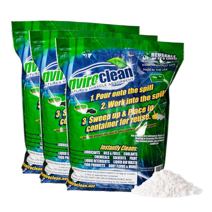 5 LB (Pack of 3) - Absorbs up to 180 LBS! Spill Absorbent & Encapsulant for Oil, Paint, Pet Waste, Chemicals and More.