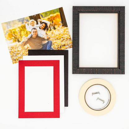 Poster Palooza 11x14 Mat Bevel Cut for 8.5x11 Photos - Acid Free Cardinal Red Precut Matboard - For Pictures, Photos, Framing - 4-ply Thickness