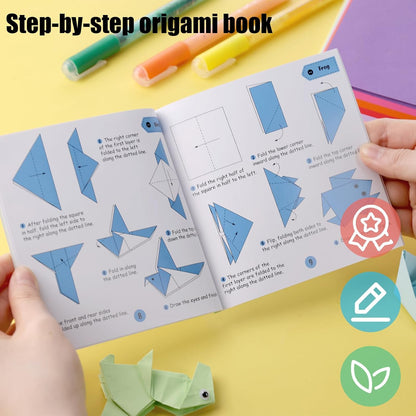 Koogel 250Sheets Origami Paper Craft Kits, Color Paper 6"x 6" with Origami Book, DIY Art Projects Set for Beginners - Crafty Corner