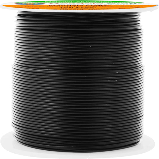 Mandala Crafts 22 Gauge Anodized Aluminum Craft Wire for Jewelry Making - 100 FT Colored Flexible Black Wire - Bendable for Bonsai Armature Crafting Sculpting - Crafty Corner