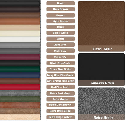 Leather Repair Tape, 23.6x79 inch Leather Patches for Furniture, Self Adhesive Leather Repair Patch for Sofas, Couches, Leather Covers, Seats, Chairs, Vinyl Repair Tape White