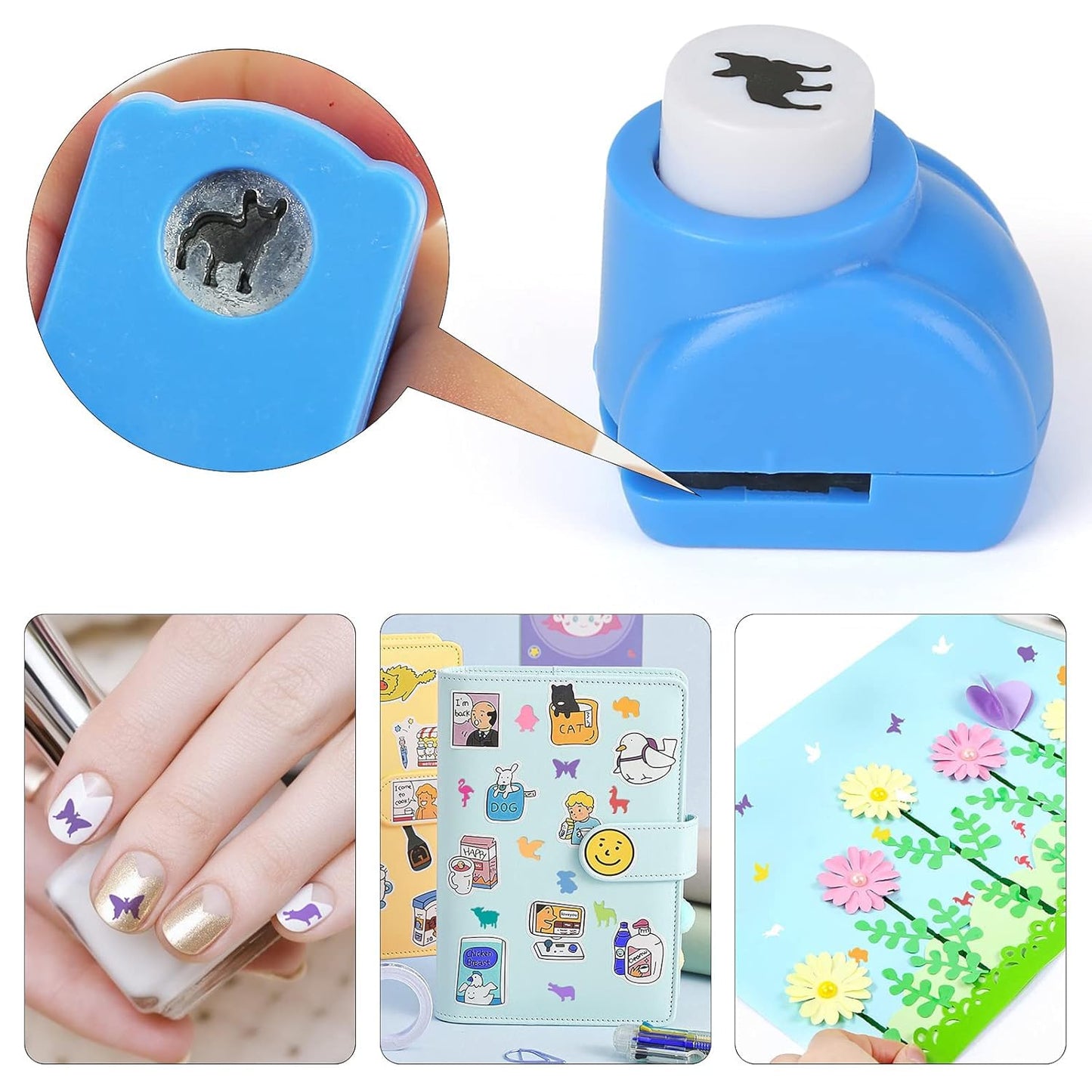 LOVEINUSA 10 PCS Land Animal Shaped Craft Hole Punch Set for DIY Crafting, Scrapbooking, Tissue Paper for Gift Bags, Wrapping Paper and Festival Wrapping Crafts, Birthday Confetti Maker Projects - Crafty Corner