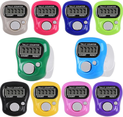 Tally Counter 10pc Electronic Finger Counter Digtal Clicker Counter 5 Digit LCD Counting for Knitting/Golf/Coaching/Goods Counting/Lap Etc