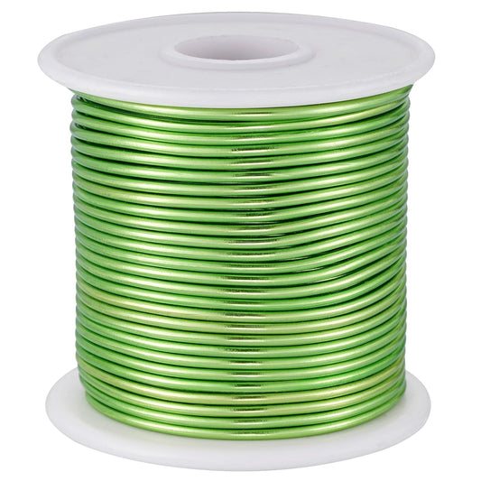12 Gauge Light Green Aluminum Craft Wire (105FT) - Anodized for Jewelry Making, Beading Floral, Plant Gardening, Sculpting & Modeling Craft Wire (Light Green #8, 2mm) - Crafty Corner