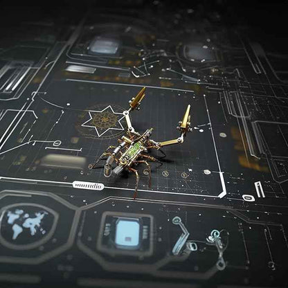 Metal Insect Scorpion Model, Steampunk Bug Mechanical, 3D Metal Puzzle, Arts and Crafts Hobby Kit,DIY Projects for Birthday(Leveling Scorpion)