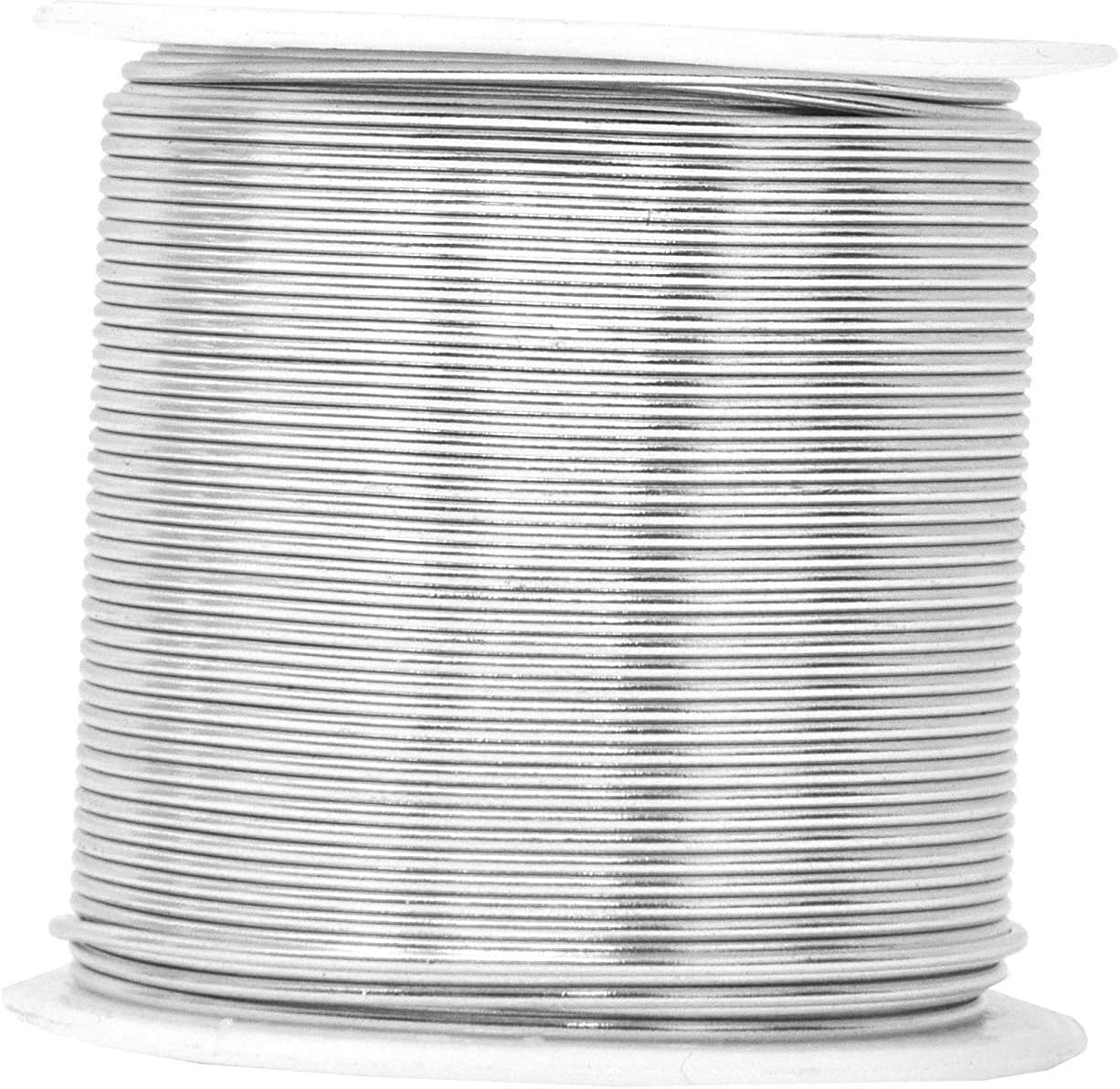 Mandala Crafts 18 Gauge Anodized Aluminum Craft Wire for Jewelry Making - 450 FT Colored Flexible Silver Combo Wire - Bendable for Bonsai Armature Crafting Sculpting - Crafty Corner