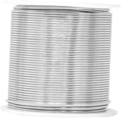 Mandala Crafts 18 Gauge Anodized Aluminum Craft Wire for Jewelry Making - 450 FT Colored Flexible Silver Combo Wire - Bendable for Bonsai Armature Crafting Sculpting - Crafty Corner