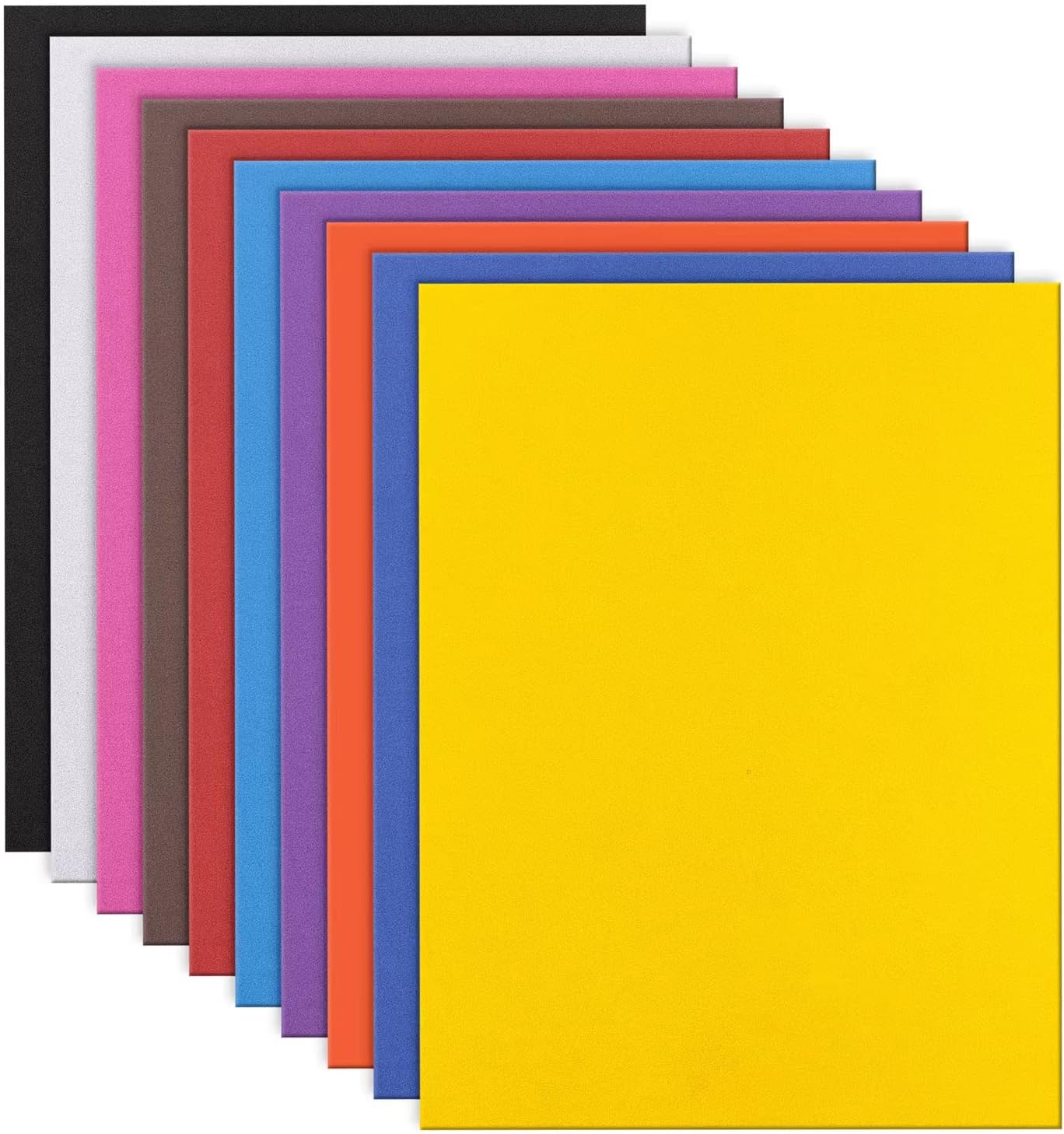 MEARCOOH Foam Sheets Crafts 9x12 Inch 10 Colors 2mm Eva Color Craft Foam Paper for Crafts Project Preschoolers Classroom Scrapbooking DIY Cosplay(10 Sheets) - Crafty Corner