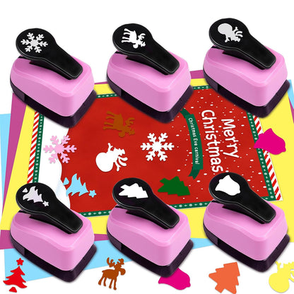 Paper Punch Shape Hole Puncher Craft Punches 1 inch Christmas Punches Scrapbooking Punch Snowflake Punch Deer Punches Bell Puncher for Paper Craft Cardstock Arts DIY Projects - Crafty Corner