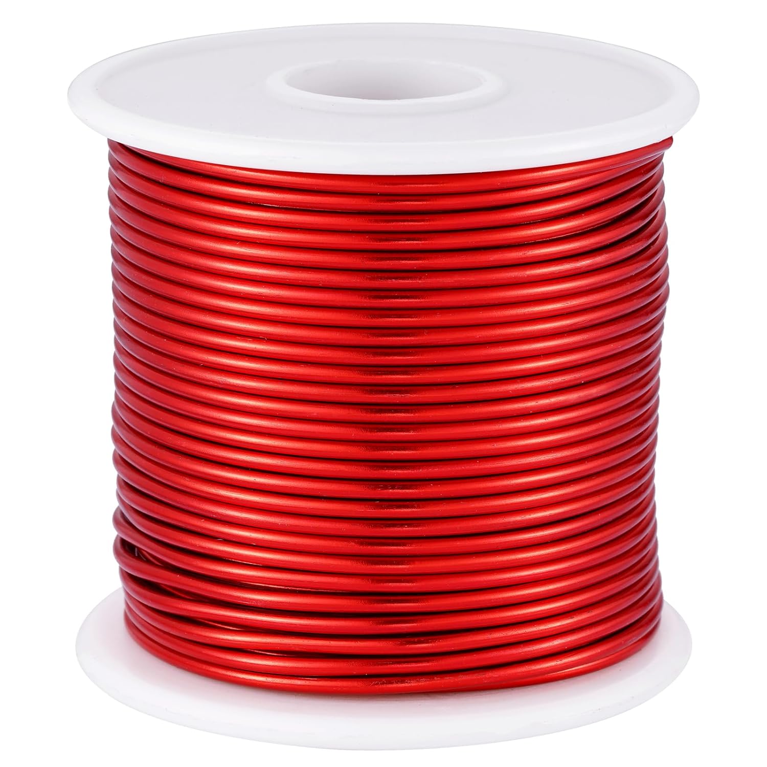 12 Gauge Red Aluminum Craft Wire (105FT) - Anodized for Jewelry Making, Beading Floral, Plant Gardening, Sculpting & Modeling Craft Wire (Red #23, 2mm) - Crafty Corner