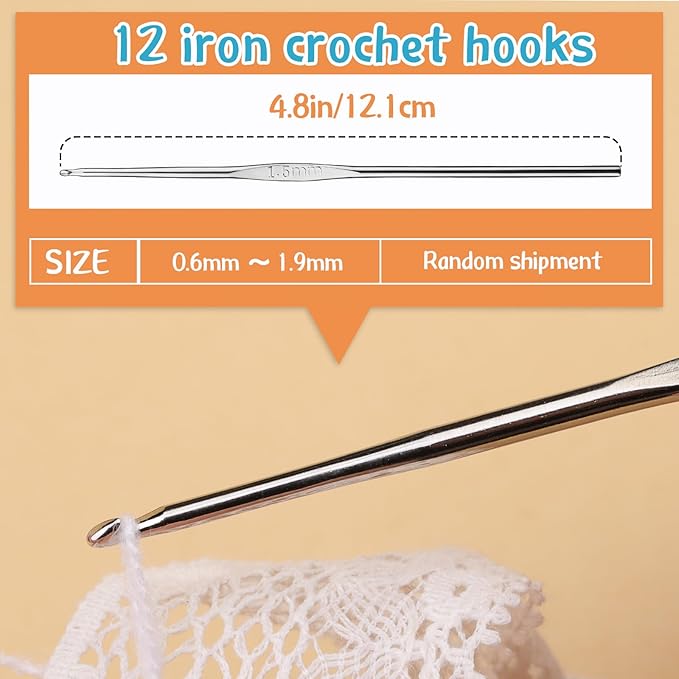 IMZAY 110 Pcs Crochet Hooks Set, Crochet Needles, 0.6mm-6.5mm Ergonomic Crochet Hooks Kit with Storage Case, Crochet Needles Set, Knitting Needles Stitch Marker Craft Art Tools for Beginners, Green