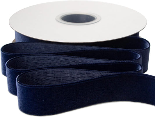 Ribbli Polyester Navy Velvet Ribbon,1 Inches Continuous10-Yard Spool,Christmas Ribbon for Gift Wrapping,Floral Bouquets, Home Decor - Crafty Corner