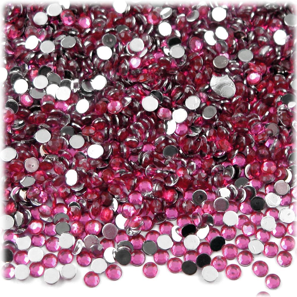 The Crafts Outlet 1,440pc Rhinestones Round 3mm (10ss) Light Green - Crafty Corner