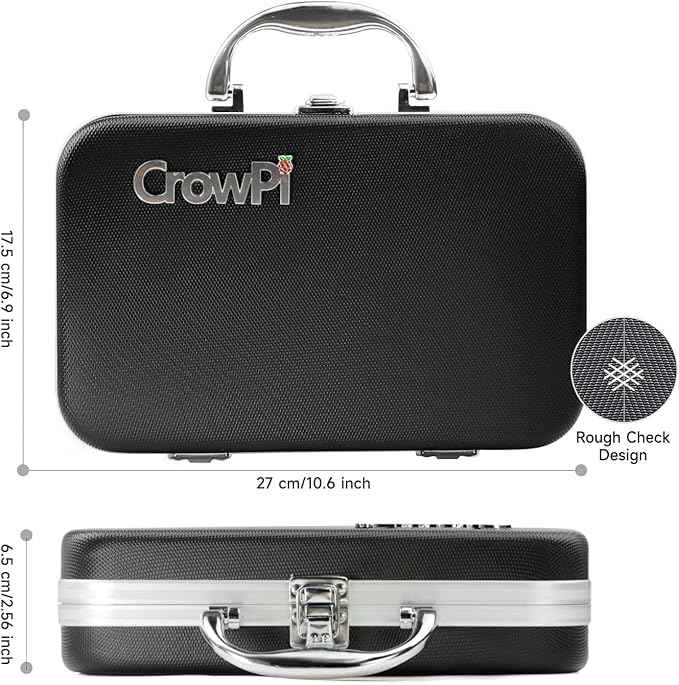 ELECROW for Raspberry Pi 5 8GB Kit, with Pi 5 8GB Single Board Computer, Crowpi Pi 5 Case Kit with 9inch Display, Compatible with Raspberry Pi 5 Learning Programming Kit with Sensors (8GB RAM)