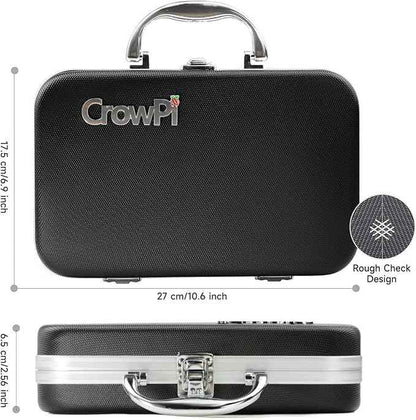 ELECROW for Raspberry Pi 5 8GB Kit, with Pi 5 8GB Single Board Computer, Crowpi Pi 5 Case Kit with 9inch Display, Compatible with Raspberry Pi 5 Learning Programming Kit with Sensors (8GB RAM)